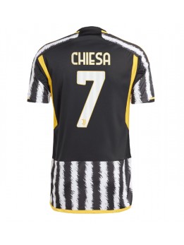 Juventus Federico Chiesa #7 Replika Hemmakläder 2023-24 Kortärmad